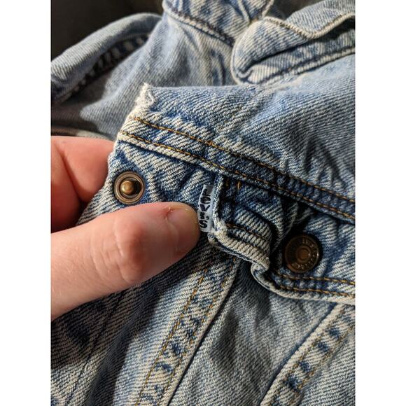 Vintage Levis Denim Jacket Size 4T Blue Tab Trucker USA 90S - Picture 6 of 10